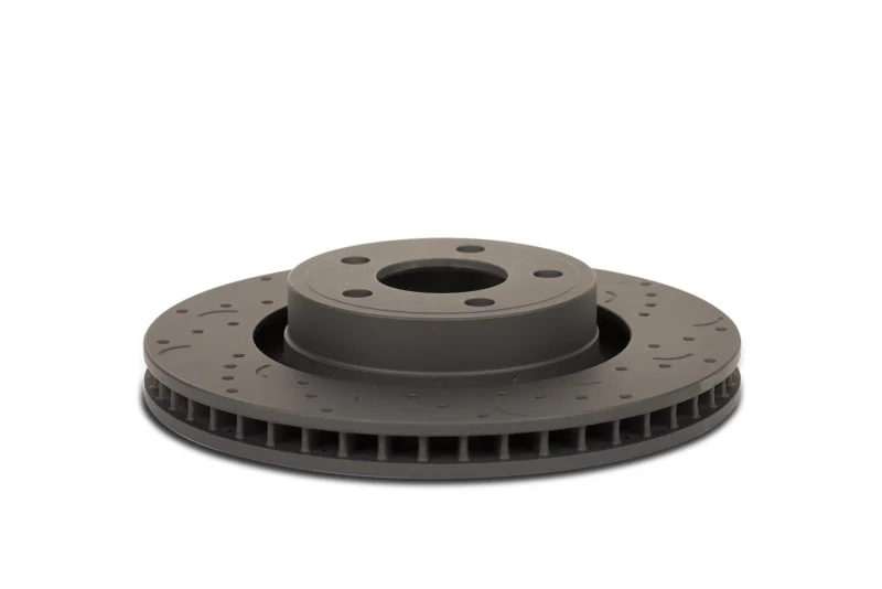 Hawk Talon 2004 BMW 525i Automatic Trans. Drilled and Slotted Front Brake Rotor Set - Image 5