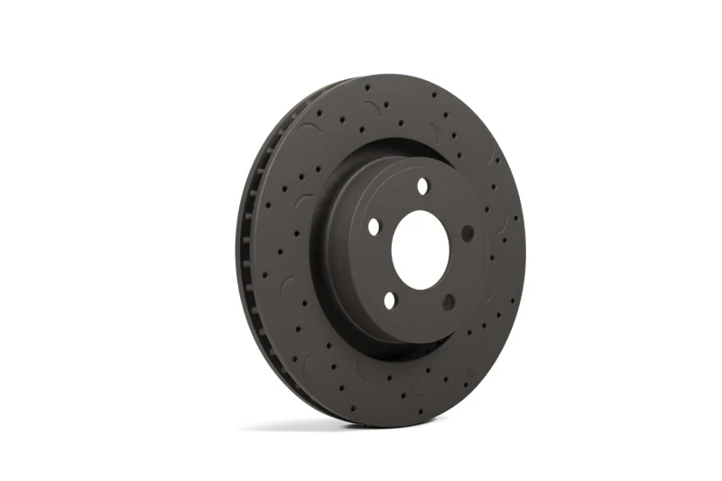 Hawk Talon 2009 Infiniti FX50 Drilled and Slotted Front Brake Rotor Set - Image 3