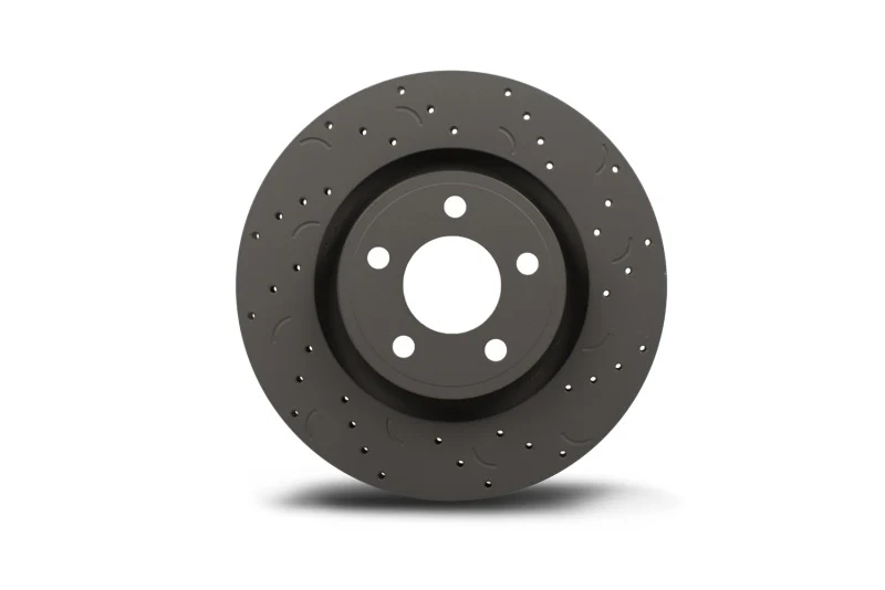 Hawk Talon 2009 Infiniti FX50 Drilled and Slotted Front Brake Rotor Set - Image 7