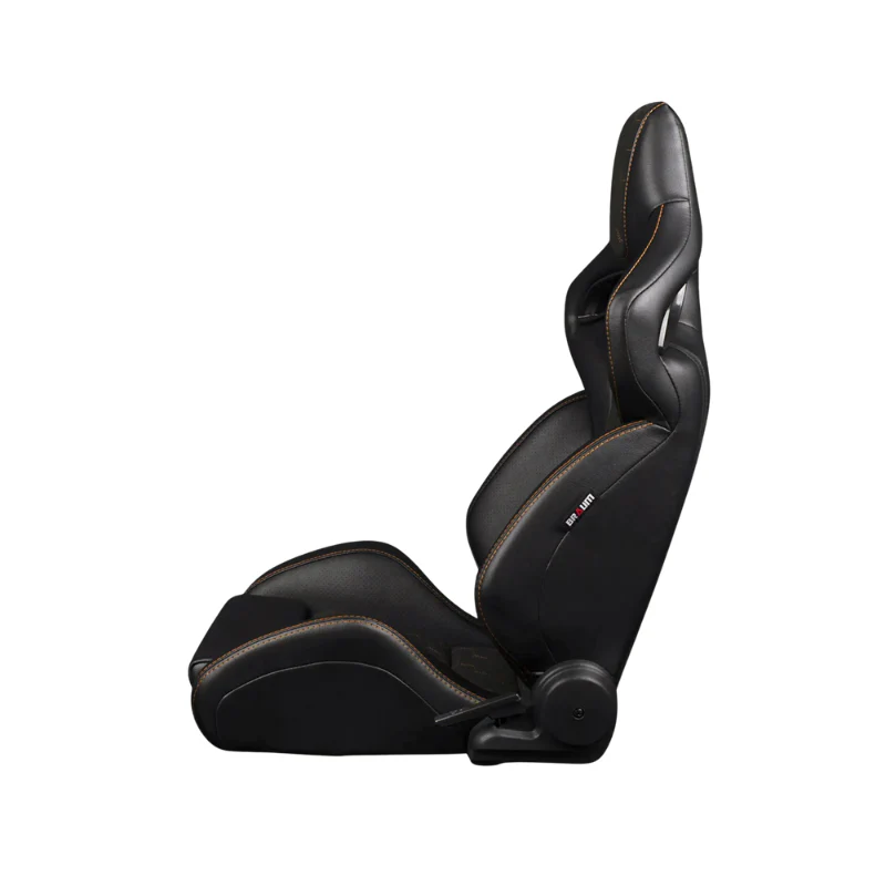 Orue-S Series Sport Seats - Black Leatherette (Honeycomb Alcantara) - Image 3